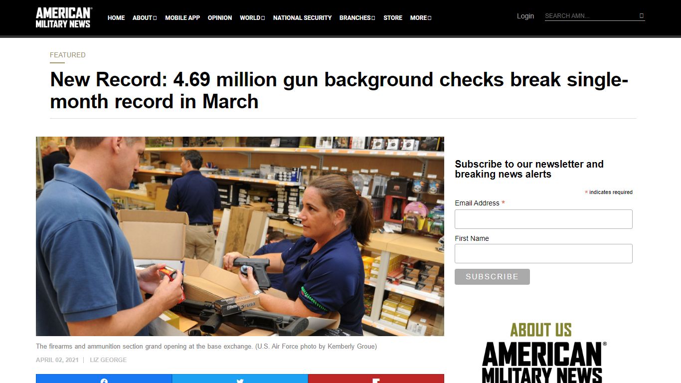 New Record: 4.69 million gun background checks break single-month ...